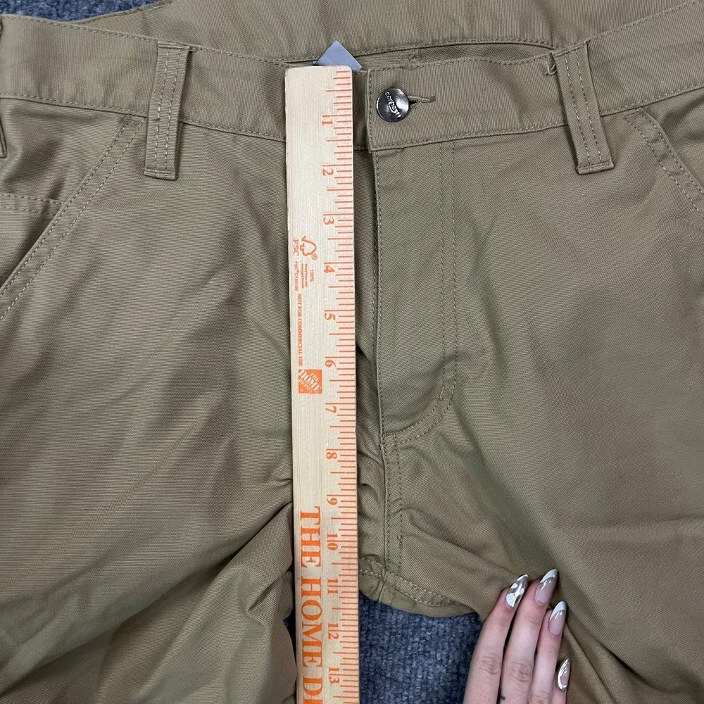 Carhartt Rugged Relaxed Fit Shorts Men's Beige Khaki Utility Workwear Size 33